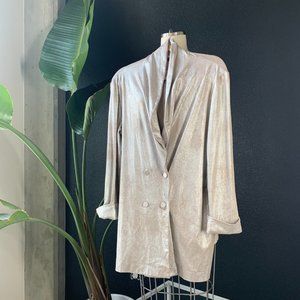 Metallic Zara Basics Duster